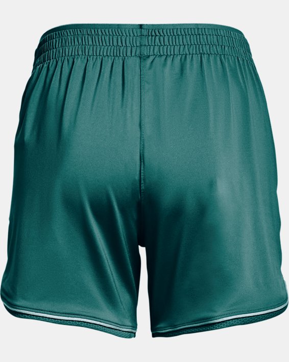 Women's UA Knit Mid-Length Shorts, Green, pdpMainDesktop image number 5